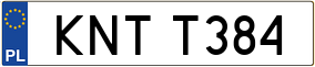 Trailer License Plate